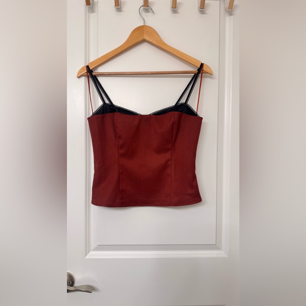 Reformation Melanie Top In Red, brand new without tags, never worn, no flaws. - Picture 10 of 11